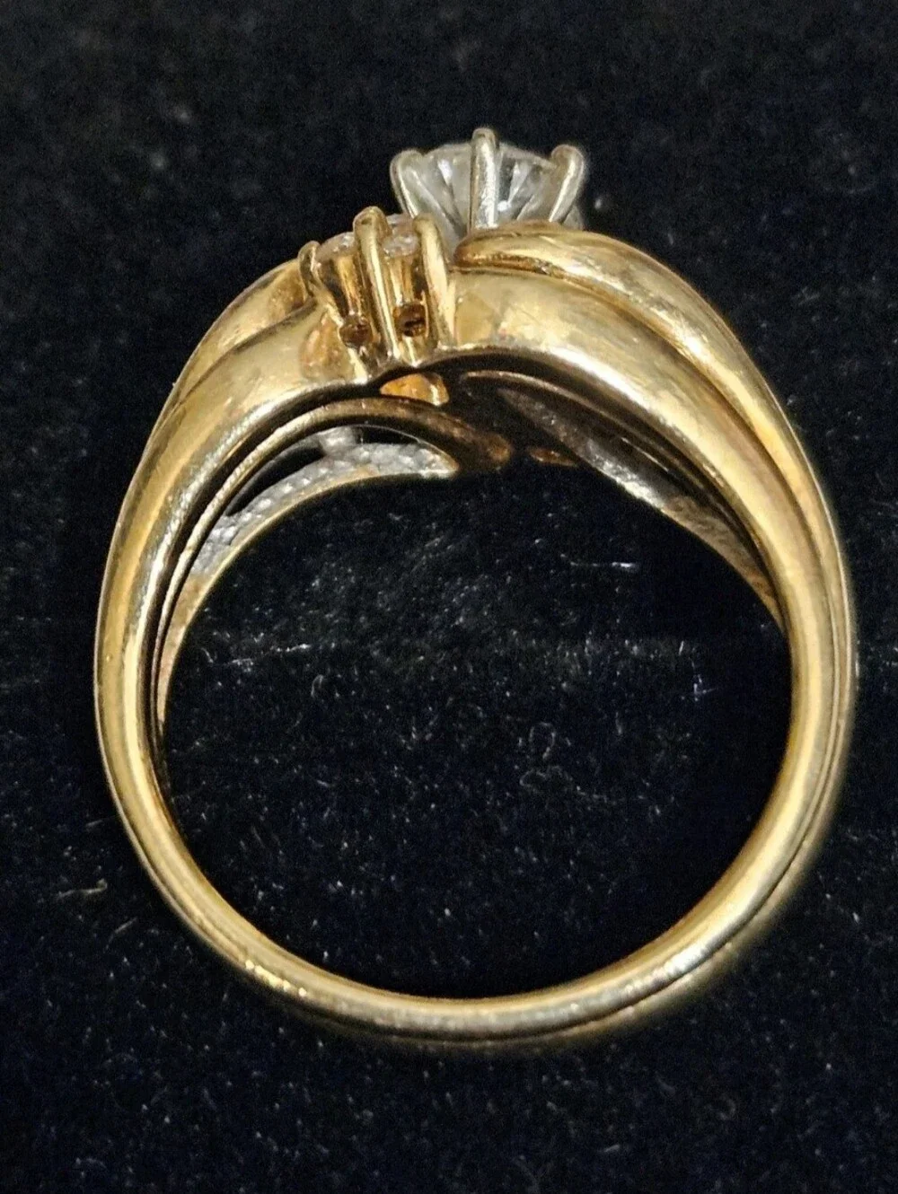 Hearts On Fire .44 ct Center Diamond Set In a 14K YG Ring, Size 6